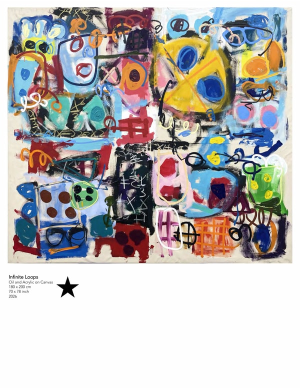 Taher Jaoui - Reality Is Scripted, 2026, Oil and Acrylic on Canvas