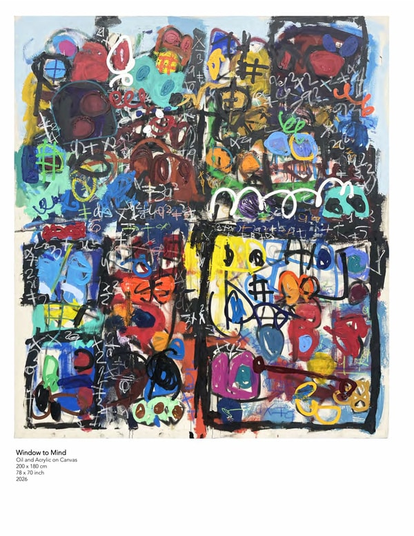 Taher Jaoui - Soul Beyond Self, 2026, Oil and Acrylic on Canvas