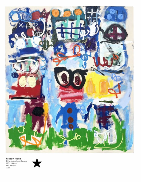 Taher Jaoui - Window to Mind, 2026, Oil and Acrylic on Canvas