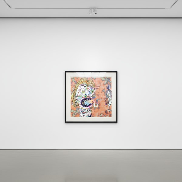 Takashi Murakami - An Homage to Francis Bacon (Study for Head of Isabel Rawsthorne, Moire), 2016