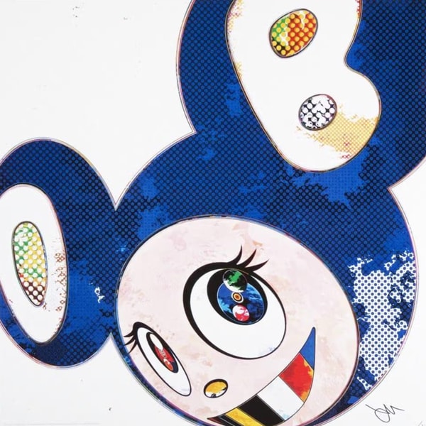 Takashi Murakami - And Then The Polke Method (blue), 2012