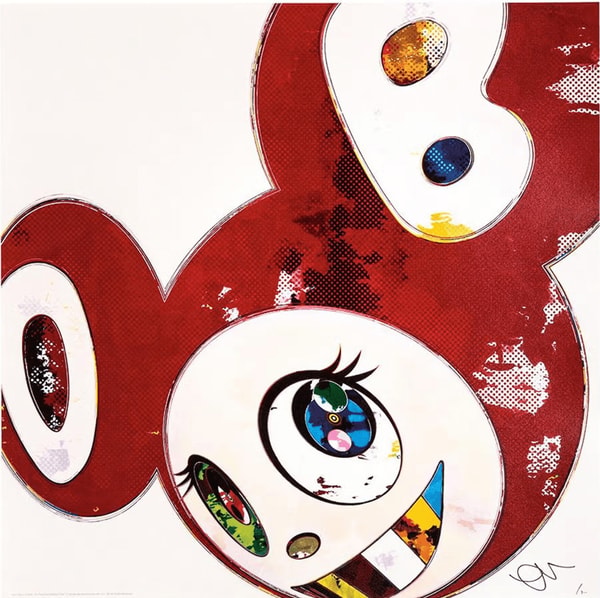 Takashi Murakami - And Then The Superflat Method (red), 2013
