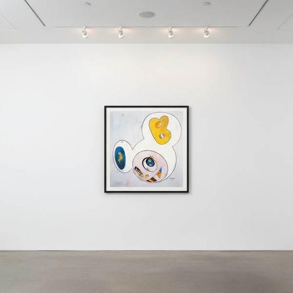 Takashi Murakami - And then (White: The Superflat Method Blue & Yellow ears), 2013