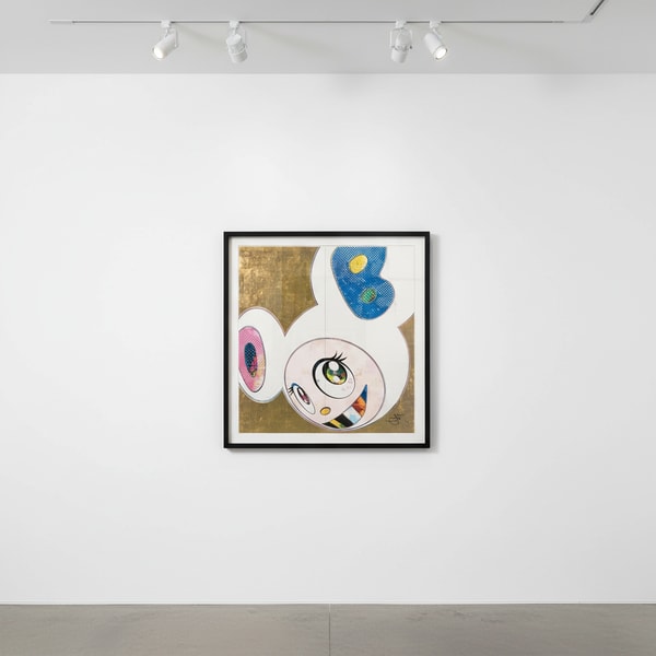 Takashi Murakami - DOB in Pure White Robe (Pink & Blue), 2013
