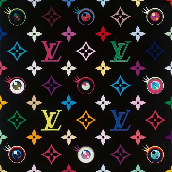 Takashi Murakami - Eye Love Superflat on Black, 2003