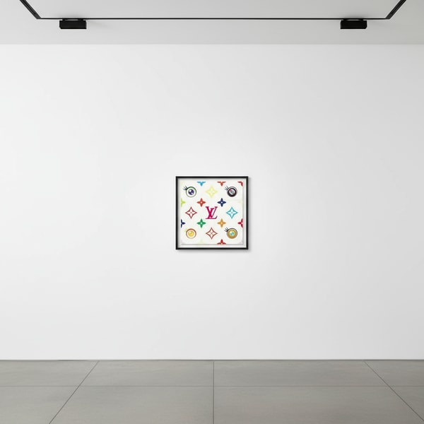 Takashi Murakami - Eye Love Superflat Pink Logo AP, 2003