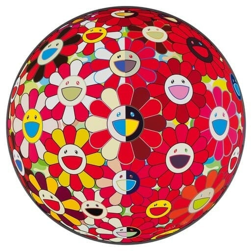 Takashi Murakami - Flower Ball 3D Red, 2010