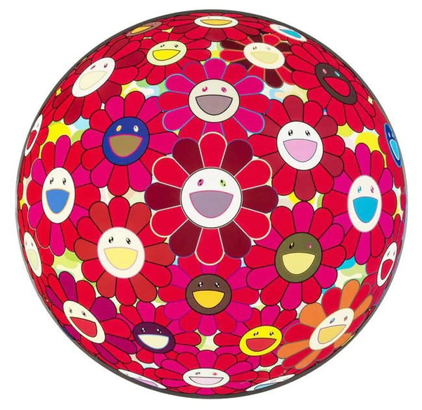 Takashi Murakami - Flower Ball (Red Cliff), 2008