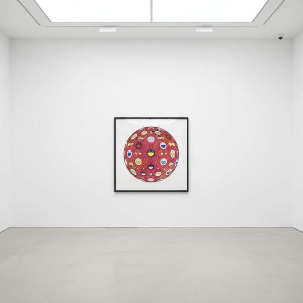 Takashi Murakami - Flowerball (3D) - Red Ball, 2013, Offset lithograph