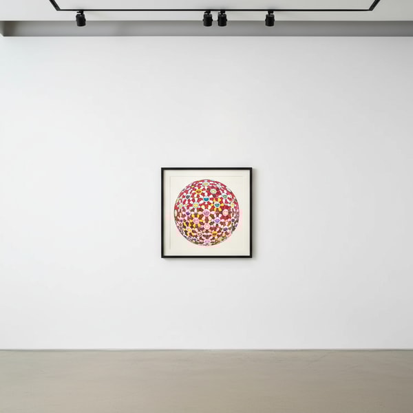 Takashi Murakami - Flowerball: Koi/Red crowned Crane Vermillion: From Japan with Love, Offset lithograph