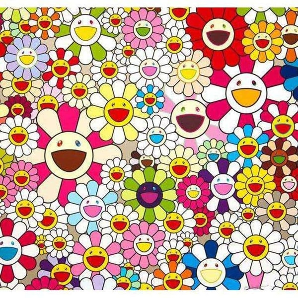 Takashi Murakami - Flowers Blooming in this World and the Land of Nirvana, 2013