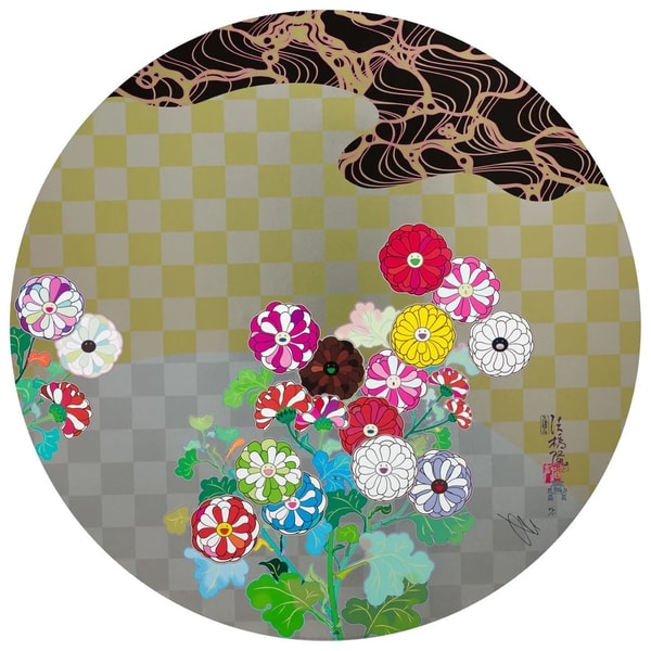 Takashi Murakami - Korin Flowers and Water, 2023