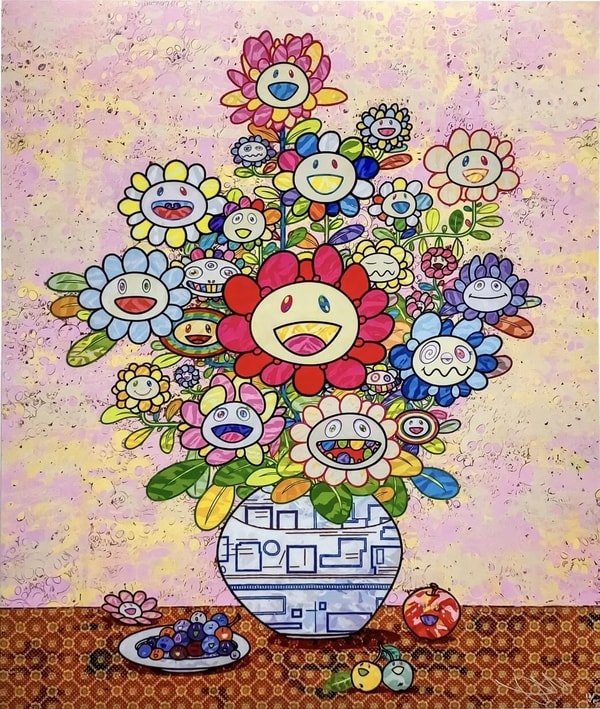 Takashi Murakami - Longing for Zao Wou-Ki's Flower Painting, 2024