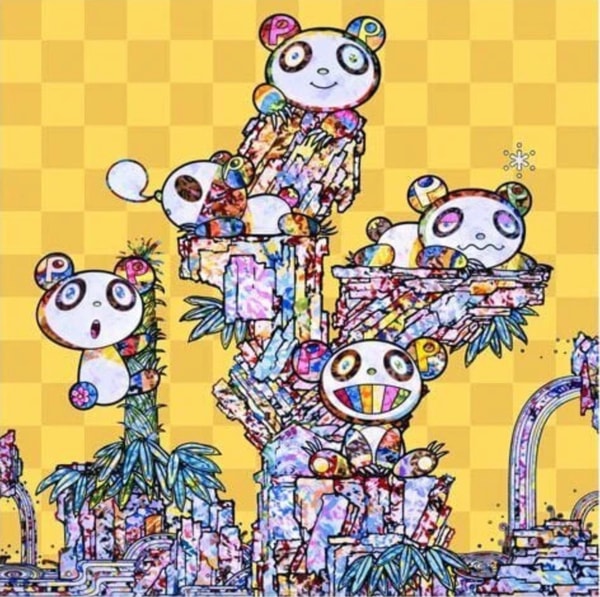 Takashi Murakami - Panda Cubs 1, 2019, Offset print, framed