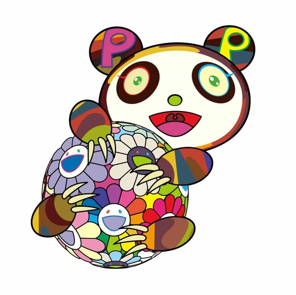 Takashi Murakami - Takashi Murakami, A Panda Cub Hugging a Ball of Flowers, 2020, Silkscreen
Edition of 100
