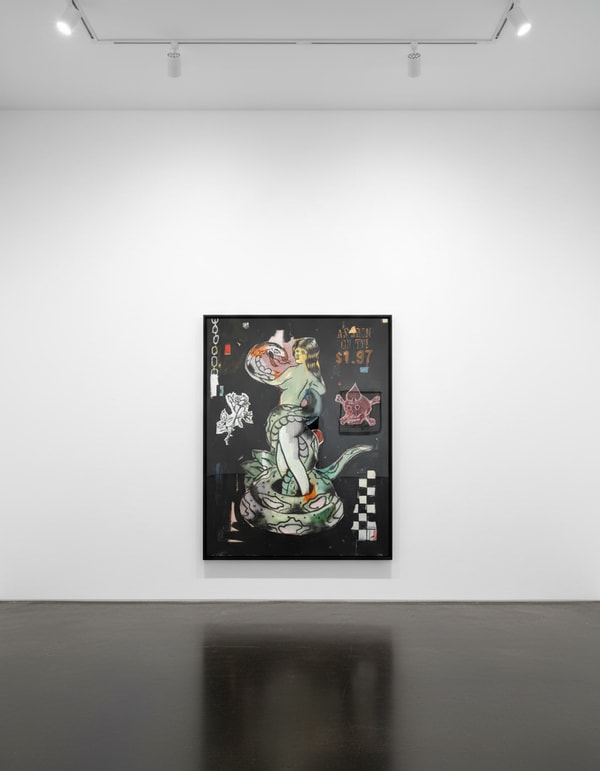 Terry Urban - The Serpent Queen II, 2024, Acrylic, oil, aerosol, pastel, and airbrush on canvas