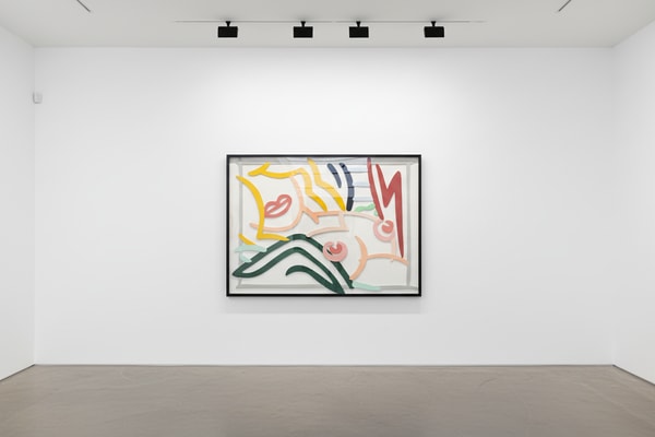 Tom Wesselman - Bedroom Blonde Black and Green Pillows, 1986, Enamel on cut-out aluminum