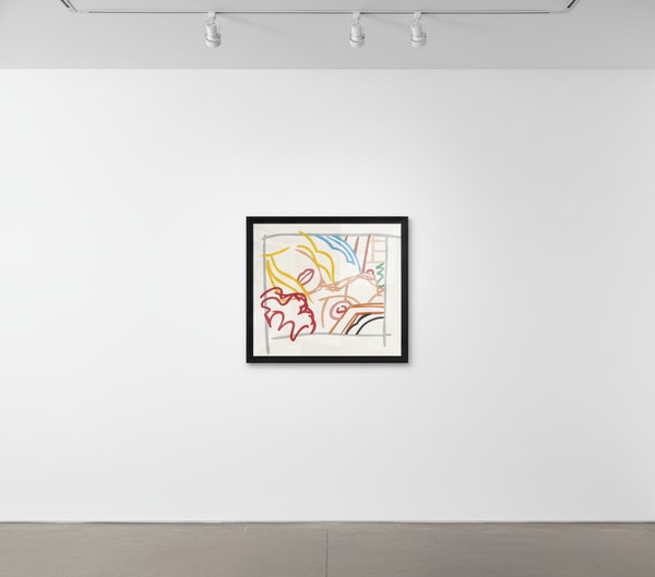 Tom Wesselman - Bedroom Blonde Doodle With Photo, 1988, Screen print