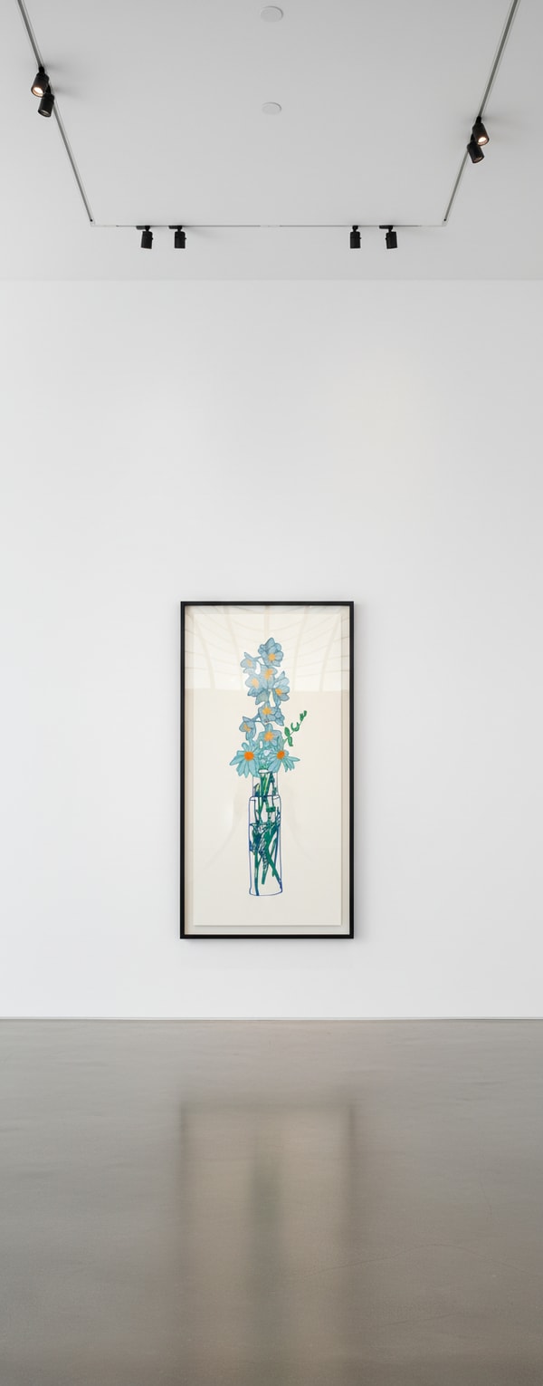 Tom Wesselman - Delphinium and Daisies, 1989-92, Alkyd on cut out steel