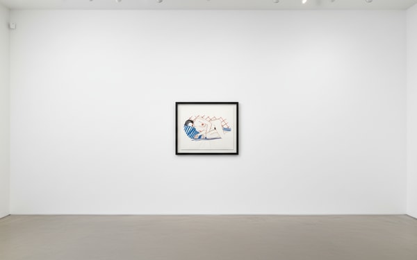 Tom Wesselman - Monica Asleep On Blanket, 1985-2004, Alkyd oil on cut-out steel