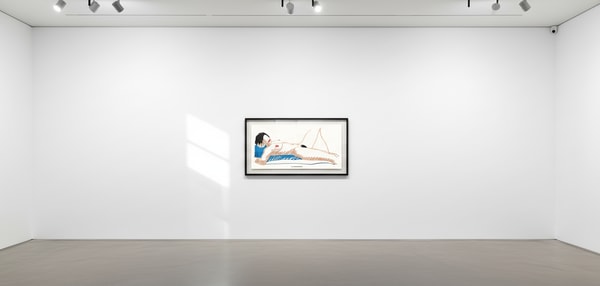 Tom Wesselman - Monica Lying On Her Back, 1988-97, Alkyd oil on cut out steel