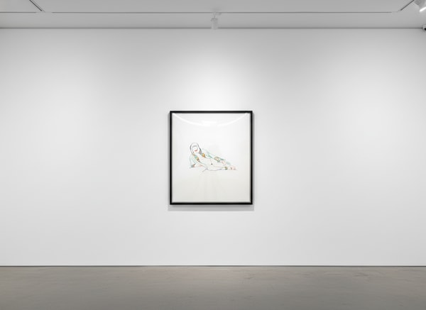 Tom Wesselman - Monica Lying On One Elbow With Robe, 1985-97, Enamel on laser-cut steel