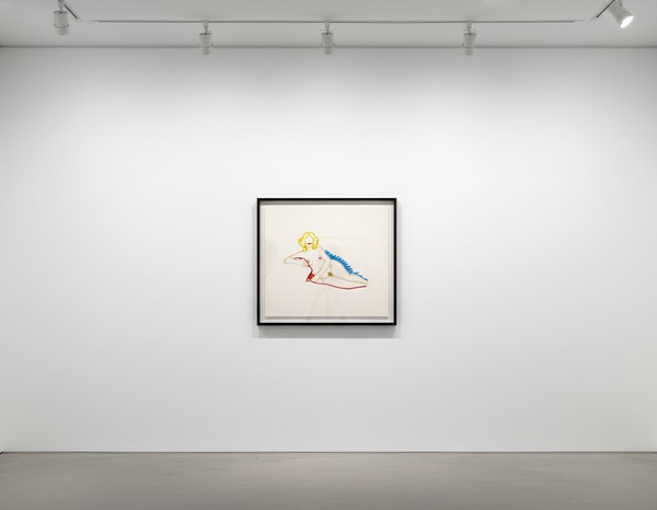 Tom Wesselman - Rosemary Lying On One Elbow, 1989, Laser-cut steel with alkyd oil
