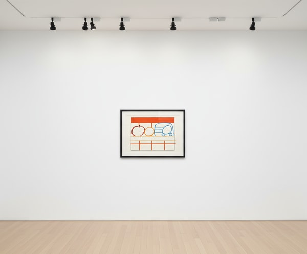 Tom Wesselman - Still Life With Apple, Orange and Radio, 1991, Screen print