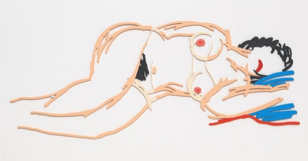 Tom Wesselman - Hedy Sleeping, 1962-90, Alkyd on cut-out steel