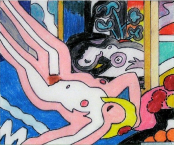 Tom Wesselman - Reclining Nude With Picasso, 2003