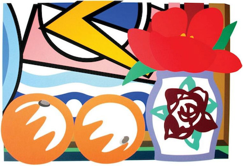 Tom Wesselmann - Still Life With Lichtenstein and Two Oranges, 1993
