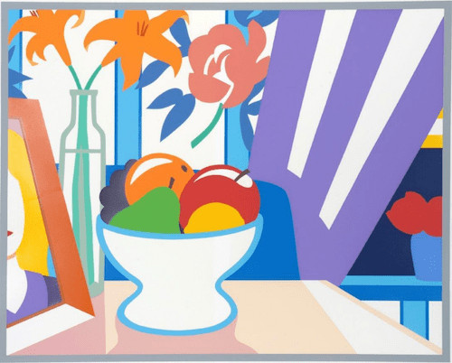 Tom Wesselmann - Still Life With Lilies and Mixed Fruit, 1997-98