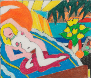 Tom Wesselmann - Study for Sunset Nude (Knees Up), 2003