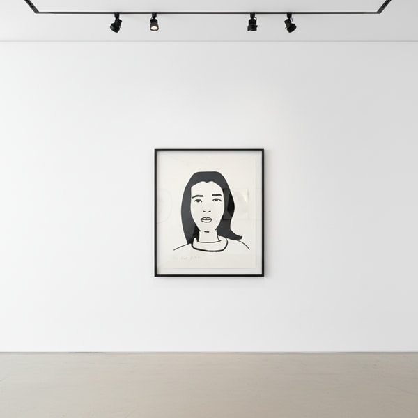 Alex Katz - Ada #5, 2017, 1-color etching, hand-pulled on 300 gsm Somerset Satin White fine art paper