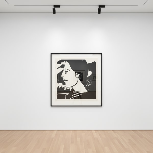 Alex Katz - Ada #7, 2017, 1-color etching, hand-pulled on 300 gsm Somerset Satin White fine art paper