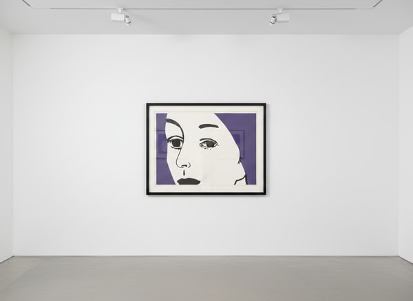 Alex Katz - Ada (black and purple), 2022