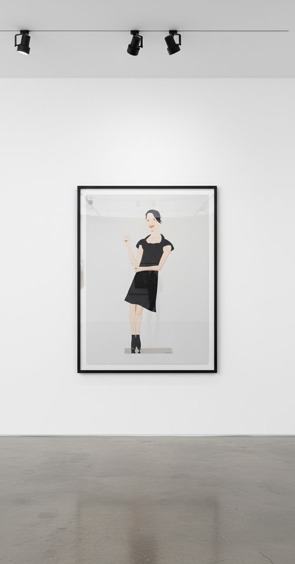 Alex Katz - Black Dress 2 (Carmen), 2018