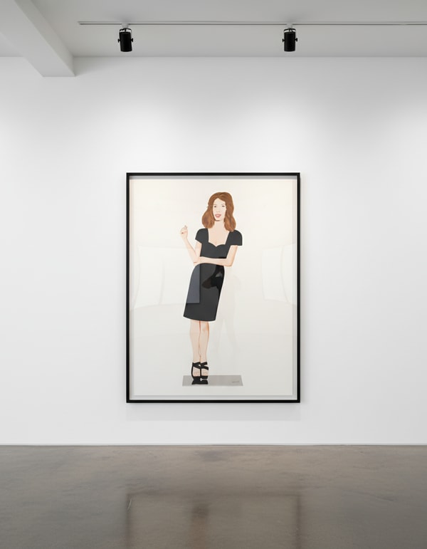 Alex Katz - Black Dress 2 (Cecily), 2018