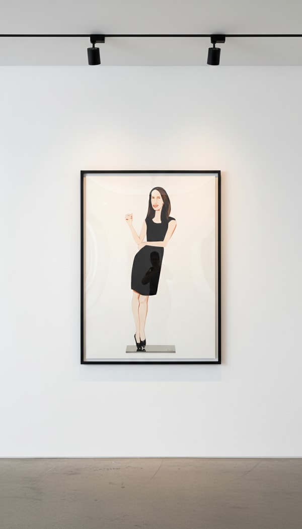 Alex Katz - Black Dress 2 (Christy), 2018