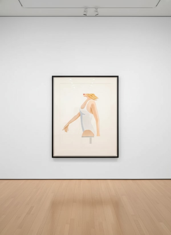 Alex Katz - Coca-Cola Girl, 2021, Porcelain enamel on shaped steel adhered to an aluminum core and mounted to polished sta...