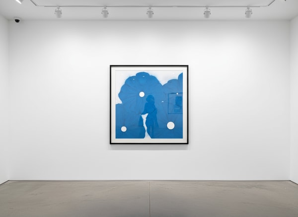 Donald Sultan - Four Blue Poppies April 24, 2024