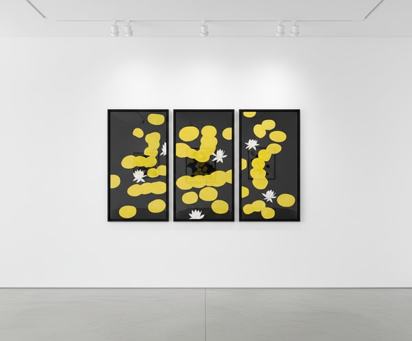 Alex Katz - Homage to Monet (triptych), 2019, Archival pigment ink etching