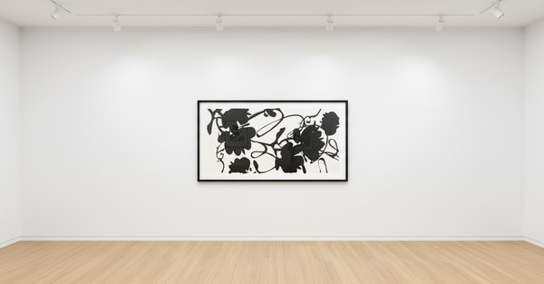 Donald Sultan - Lantern Flowers, Feb 19, 2013, 2013