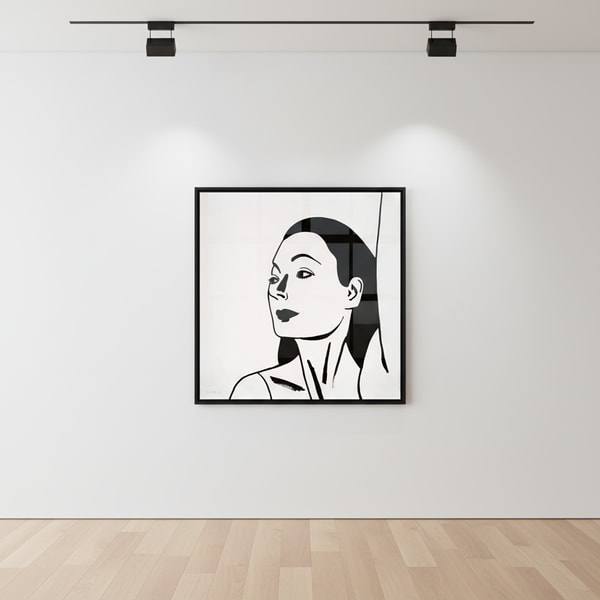 Alex Katz - Laura 2, 2018, One-color etching on Saunders Waterford, HP, High White, 425 gsm, fine art paper