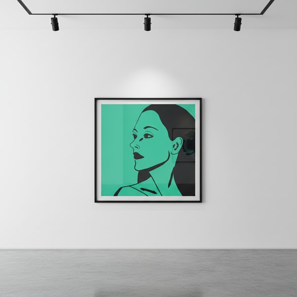 Alex Katz - Laura 3, 2018, Two-color etching on Saunders Waterford, HP, High White, 425 gsm, fine art paper