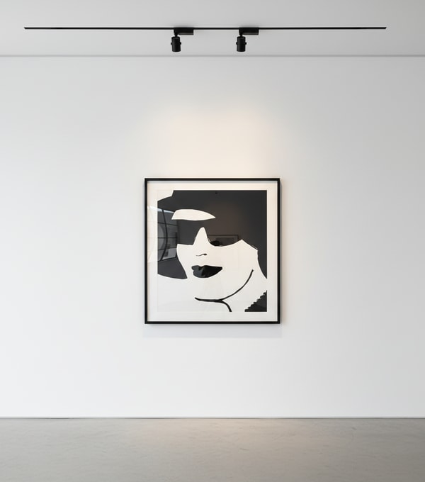 Alex Katz - Porcelain Beauty 2, 2021, Porcelain enamel adhered to stainless steel and mounted to aluminum panel with black...