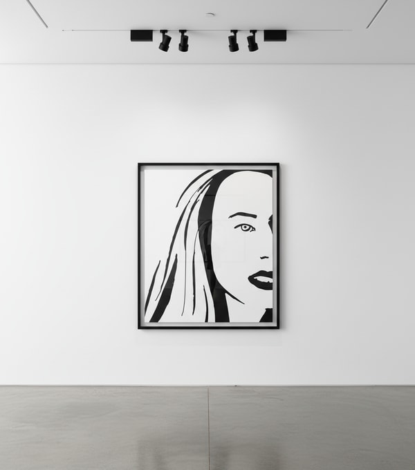 Alex Katz - Porcelain beauty 3, 2022, Porcelain enamel mounted on aluminum