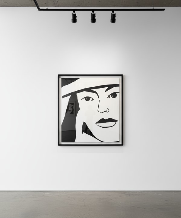 Alex Katz - Porcelain beauty 4, 2022, Porcelain enamel mounted on aluminum
