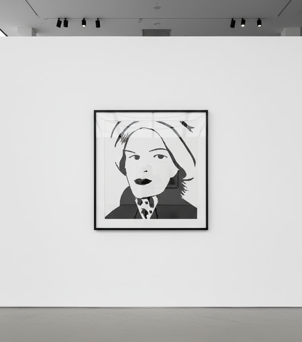 Alex Katz - Porcelain Beauty 5, 2022, Porcelain enamel adhered to stainless steel and mounted to aluminum panel with black...
