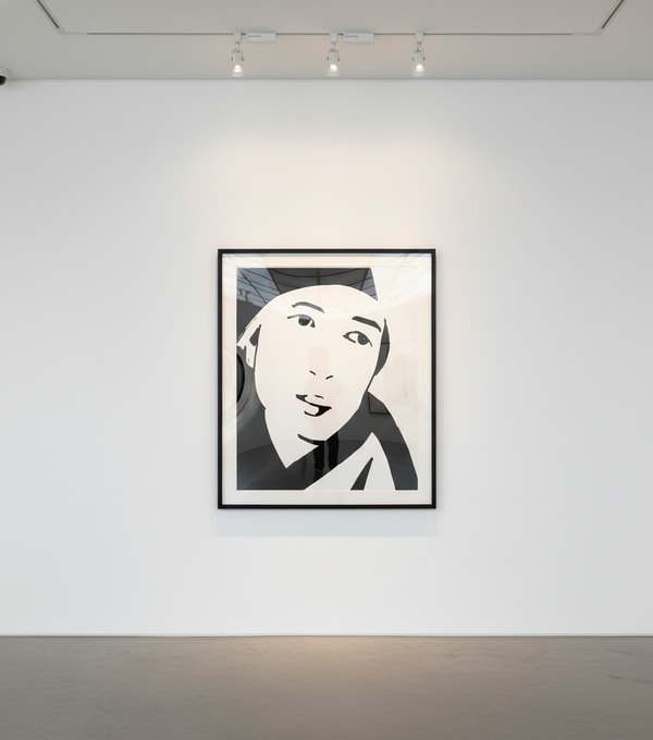 Alex Katz - Porcelain Beauty 6, 2022, Porcelain enamel adhered to stainless steel and mounted to aluminum panel with black...